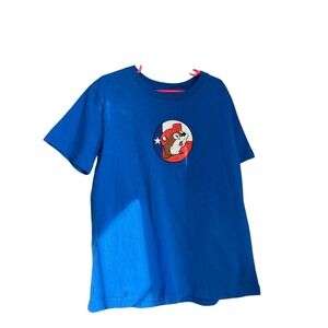 2024 Buc-ee's "Don't Mess‎ With Texas" Royal Blue White Texas Flag Kids Med